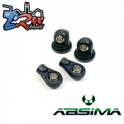 Juego de rótulas (amortiguadores estándar 1:10) 50 mm-62 mm Absima