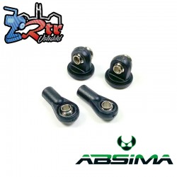 Juego de rótulas (amortiguadores estándar 1:10) 70 mm-120 mm Absima