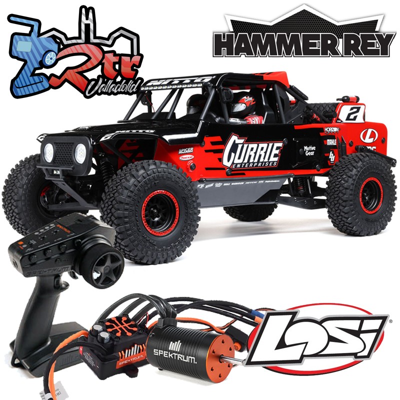 LOSI Hammer Rey 1/10 4WD Brushless Rock Racer RTR Rojo