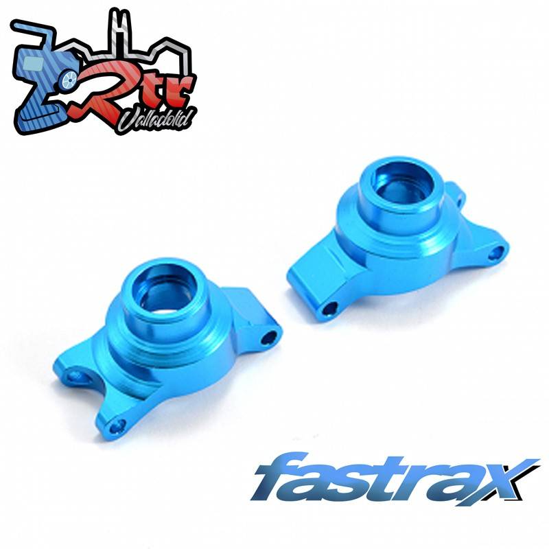 Soporte de buje trasero Tamiya TT-01 Aluminio Azul Fastrax
