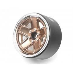 Llantas BoomRacing ProBuild™ 2.2 M13 Ajustable Offset Aluminio 2 Unidades Cromo/bronce