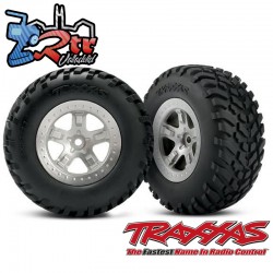 Neumáticos y ruedas ensamblados pegados 12mm SCT neumáticos TRA5873