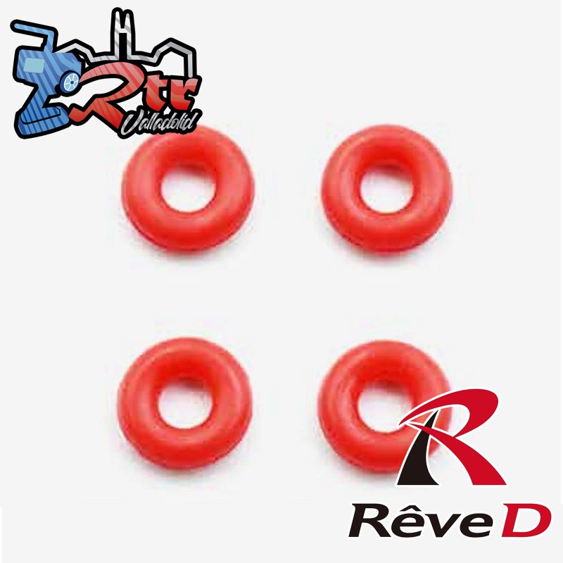 Reve D Shock O-Ring tipo RS (para aceite de silicona, 4 piezas)