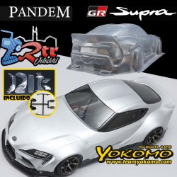 Carrocería Yokomo PANDEM GR Supra Toyota 190mm Transparente + Body Kit