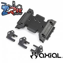 Placa protectora y soportes de enlace superior: SCX10 III BC AXI231047