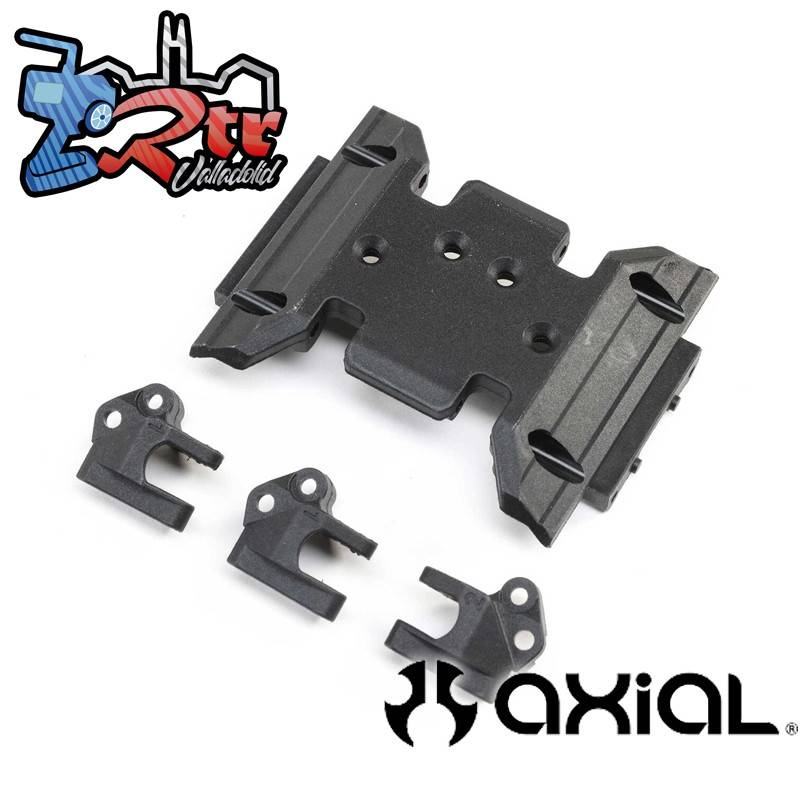 Placa protectora y soportes de enlace superior: SCX10 III BC AXI231047