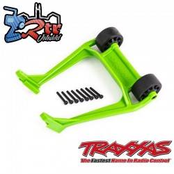 Barra antivuelco con ruedas, verde montada Traxxas TRA9576G