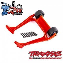 Barra antivuelco con ruedas, Roja montada Traxxas TRA9576R