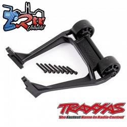 Barra antivuelco con ruedas, Negra montada Traxxas TRA9576