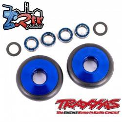 Ruedas para barra antivuelco aluminio Azul Drag Slash TRA9461X