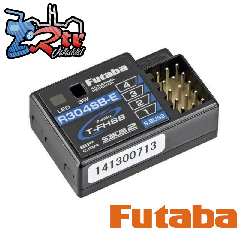 Receptor Futaba R304SB-E 4Canales T-FHSS Coche Antena Interna