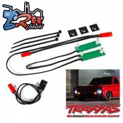 Juego de luces LED, frontal, completo Blanco Traxxas TRA9496