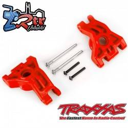 Manguetas Traseras Rojas para usar con el kit de actualización 9080 Traxxas TRA9050R
