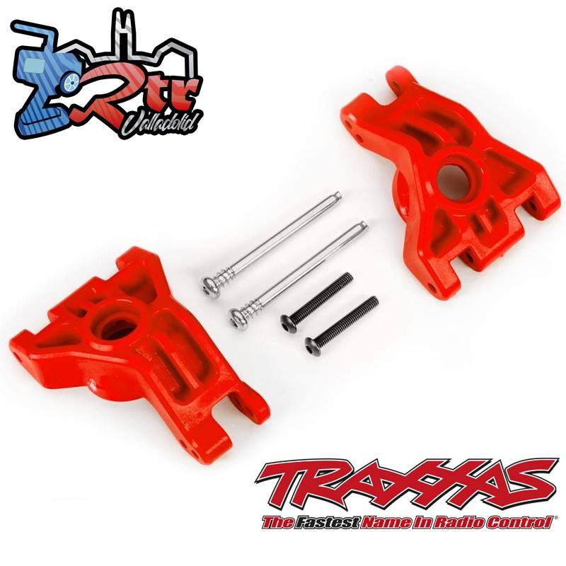 Manguetas Traseras Rojas para usar con el kit de actualización 9080 Traxxas TRA9050R