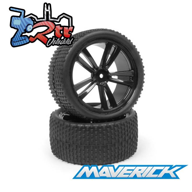 Juego de ruedas con llantas pegadas traseras Maverick Phantom XB MV150087