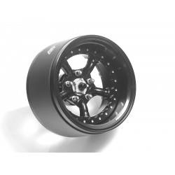 Llantas BoomRacing ProBuild™ 1.9 Spectre Ajustable Offset Aluminio 2 Unidades Negro/Negro