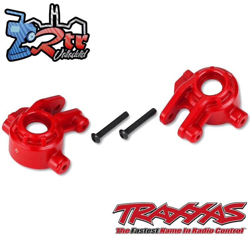 Bloques de dirección Rojos para usar con el kit de actualización 9080 Traxxas TRA9037R