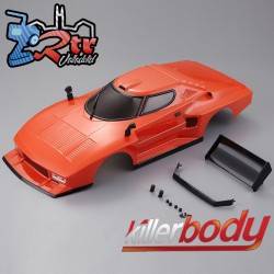 Carrocería KILLERBODY Lancia Stratos 1977 Naranja 1/10 Pintada 195mm