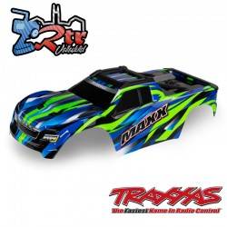 Carrocería TRAXXAS Maxx® con chasis extendido 352 mm Pintada Verde TRA8918GG