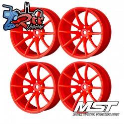 Llantas MST Anaranjadas G25 MST Outset +8mm (4 Unidades) MST102053O