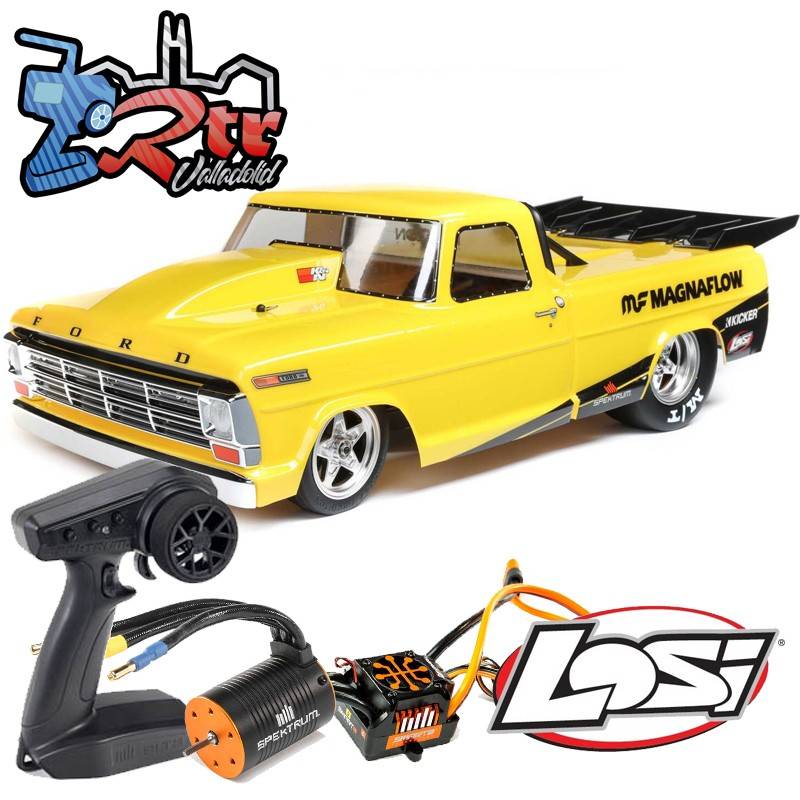 LOSI 22S '69 '68 Ford F100 Drag 1/10 2WD Brushless RTR Amarillo