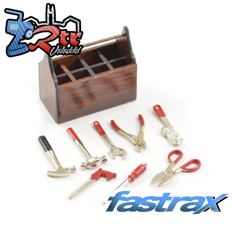 Caja de herramientas metálicas con caja de madera Scala Fastrax