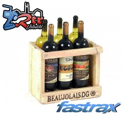 Botellas plásticas de Vino con caja de madera Scala Fastrax