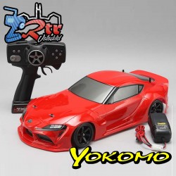 Yokomo Drift RWD GR Supra Body (Rojo) RTR + Bat y Carg