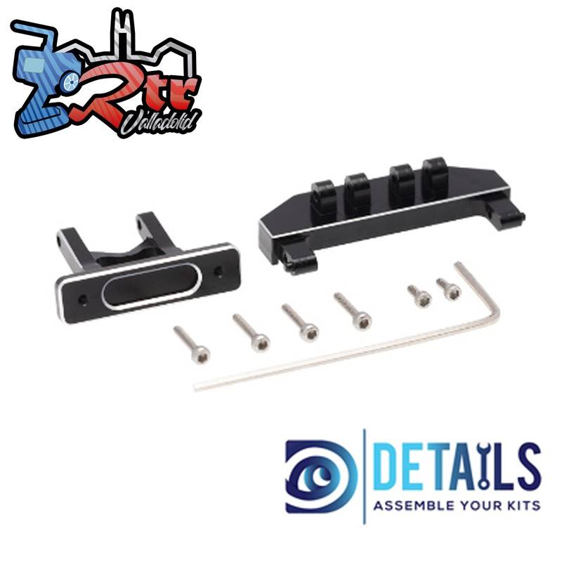 Montaje de carrocería trasera de aluminio Axial SCX24 tipo bisagra