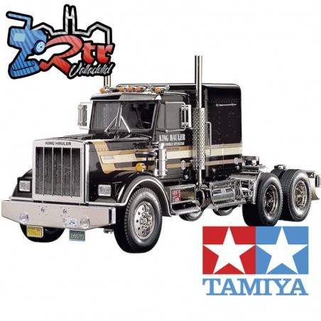 Tamiya – Camion King Hauler Noir – 1/14 – Radio Commandé – Kit – 14+ – Piles Non Incluses