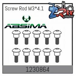 Tornillos roscados M3x4,1mm 10 Unidades Absima 1230864