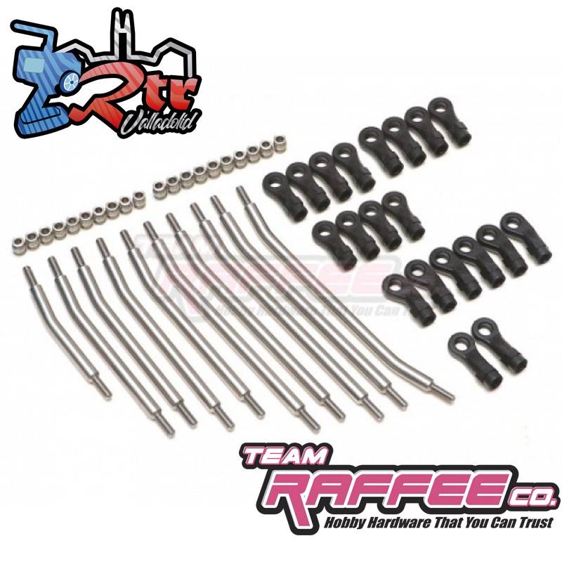 Juego de varillas de suspensión para Axial SCX10 II 313mm para Axial SCX10 II Team Raffee Co.