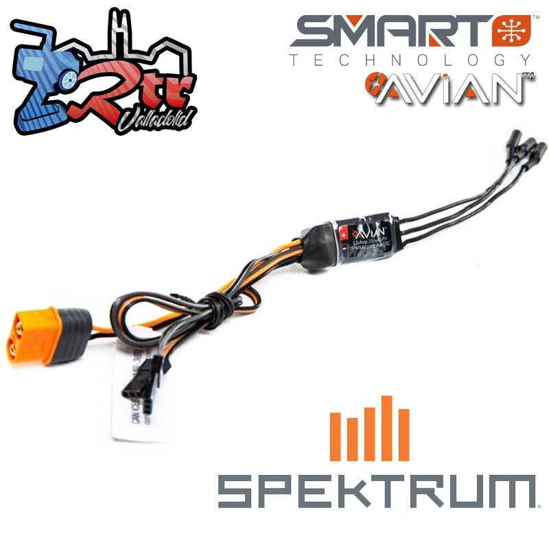 Variador Spektrum Avian 15 Amp Brushless Smart ESC 2S-4S IC3