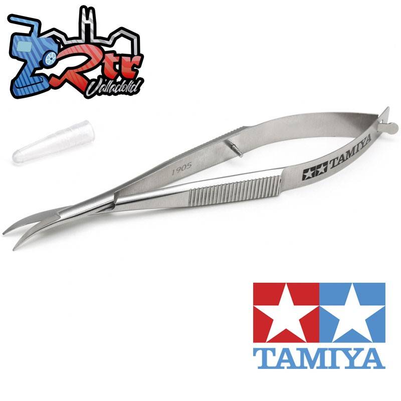 Tijeras curvas Mini 4WD (para cuerpos de policarbonato) Tamiya 74151
