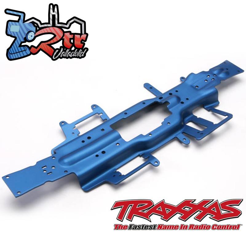 Chasis Plate Traxxas Revo 3.3 Slayer R5322X Aluminio Adonizado Azul