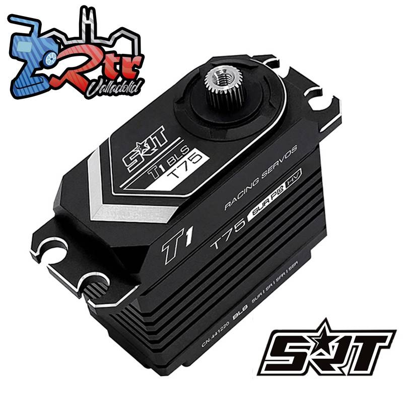 Servo SRT T75 Brushless HV 60kg/0.14sec Piñonera Metálica 7.4Volts