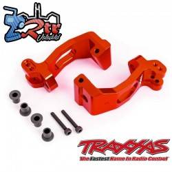 Bloques de ruedas aluminio 6061-T6 anodizado Rojo Traxxas TRA9532R