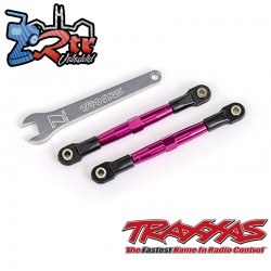 Tensores anodizados en rosa, aluminio 7075-T6 Traxxas dirección 55mm TRA2445P
