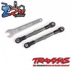Tensores anodizados en gris, aluminio 7075-T6 Traxxas dirección 55mm TRA2445A