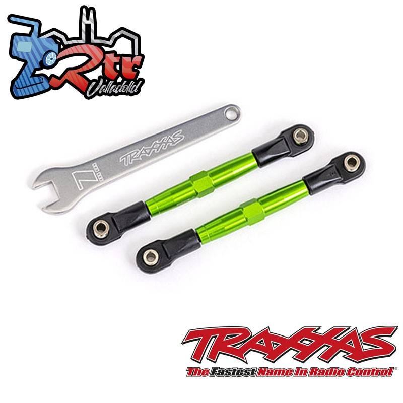 Tensores anodizados en verde, aluminio 7075-T6 Traxxas dirección 55mm TRA2445G