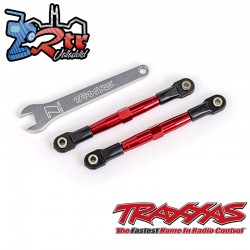 Tensores anodizados en Rojo, aluminio 7075-T6 Traxxas dirección 55mm TRA2445R