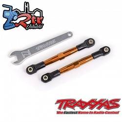 Tensores anodizados en Anaranjados, aluminio 7075-T6 Traxxas dirección 55mm TRA2445T