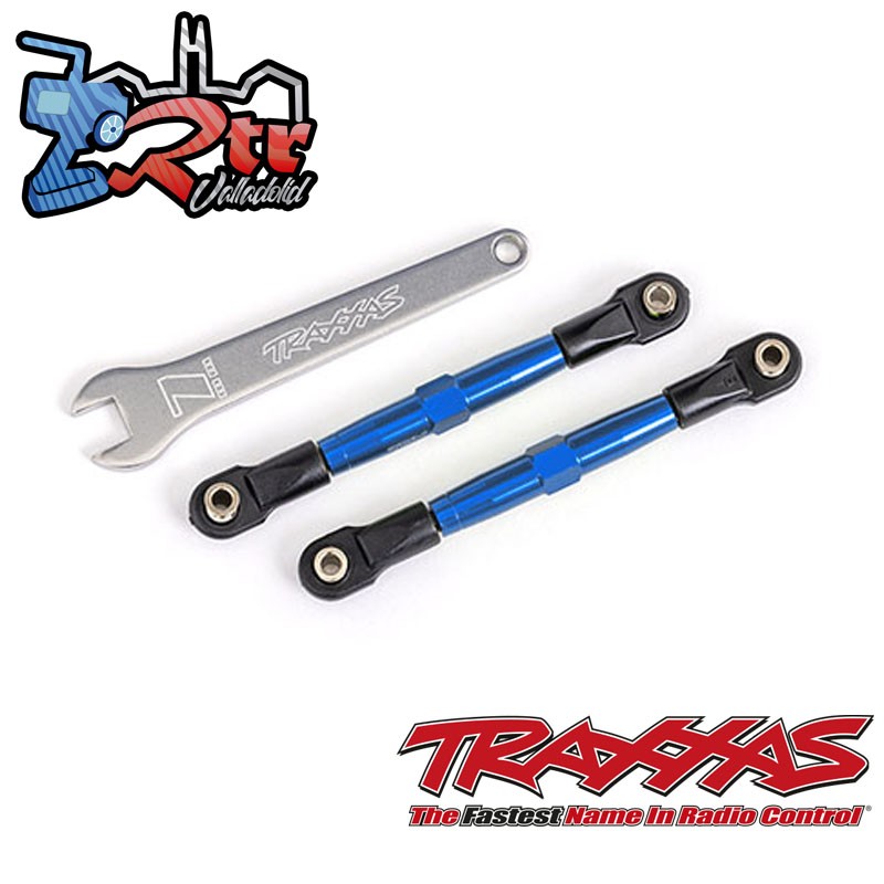 Tensores anodizados en Azul, aluminio 7075-T6 Traxxas dirección 55mm TRA2445X