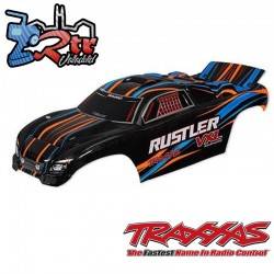 Carrocería TRAXXAS Rustler® VXL, naranja Pintada TRA3720T