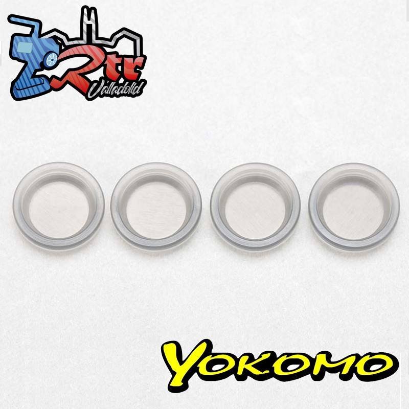 Diafragmas de silicona Yokomo para amortiguadores Big Bore (4 piezas)