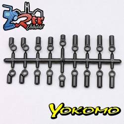 Yokomo Y2-207A - Tapa de extremo de bola de plástico de Φ4.8mm para YD-2