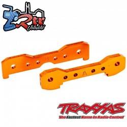 Barras de unión, delanteras, aluminio 6061-T6 anodizado Anaranjado Traxxas TRA9527R