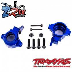 Bloques de dirección de aluminio 6061-T6 anodizado Azul Traxxas TRA9635X
