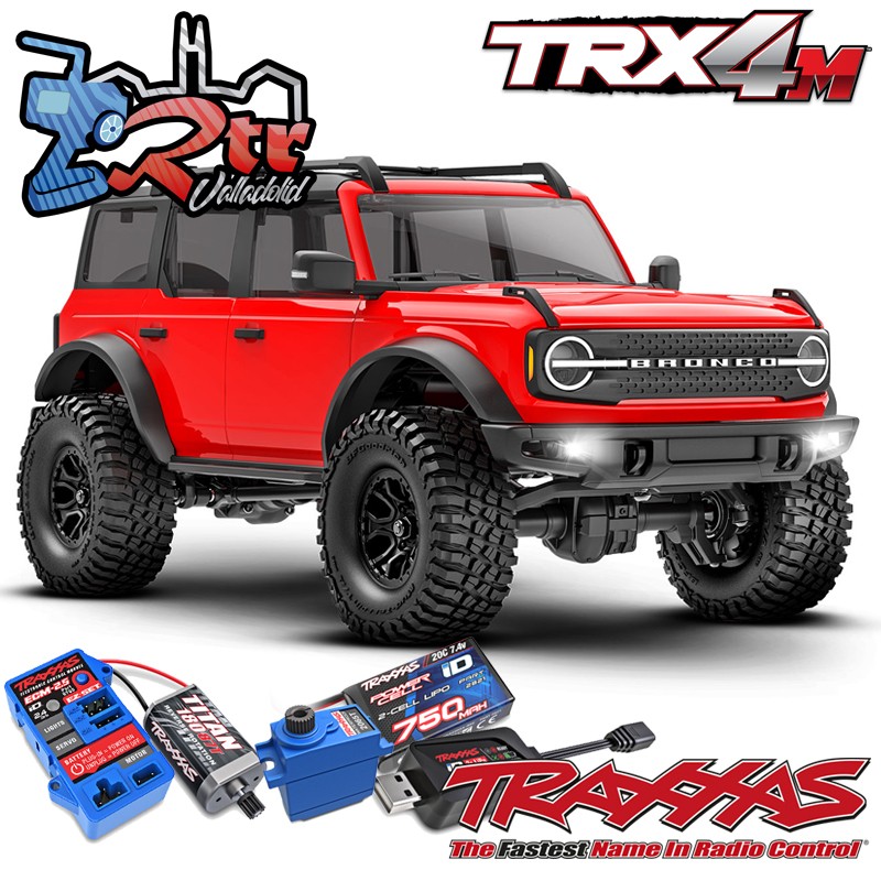 Traxxas TRX-4M 4wd 1/18 Scale & Trail Crawler Ford Bronco RTR Rojo