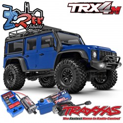 Traxxas TRX-4M 4wd 1/18 Scale & Trail Crawler Land Rover Defender RTR Azul